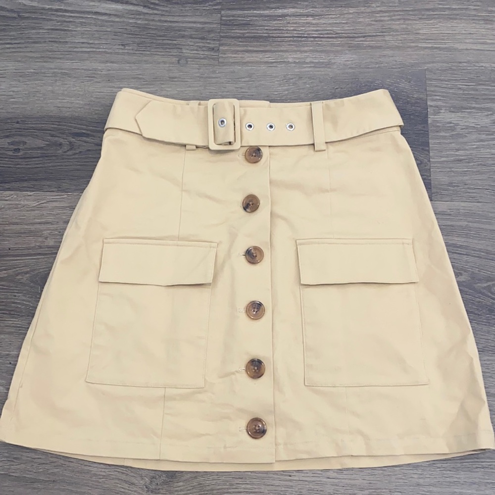 Lovers and Friends skirt, beige, small, retail $138